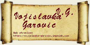 Vojislavka Garović vizit kartica